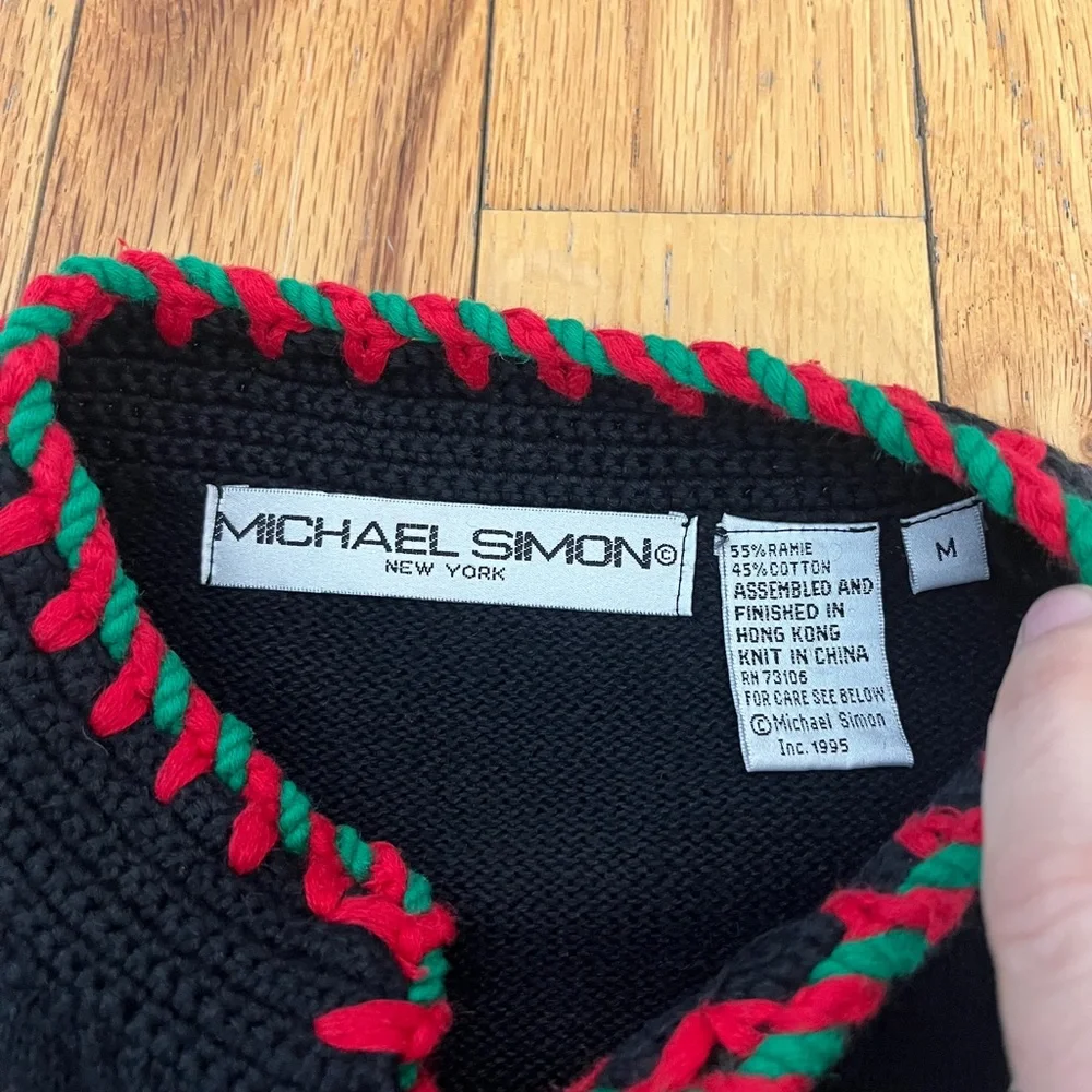 Micheal Simon‎ Sweater Medium Christmas EUC